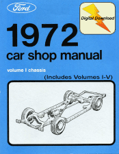 1972 Ford Mustang Shop Manual